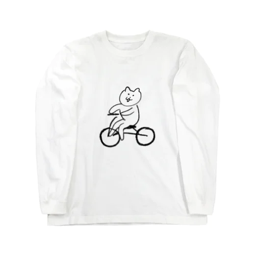 サイクリングねこ ロングスリーブTシャツ