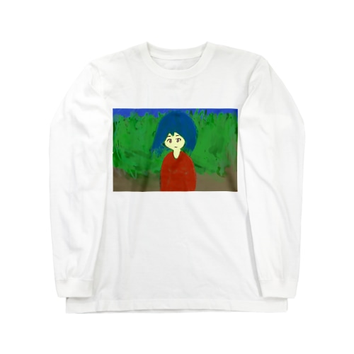 絵画ガール Long Sleeve T-Shirt