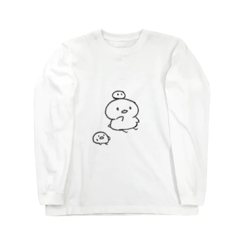 ぬくとん＆ひよこ Long Sleeve T-Shirt