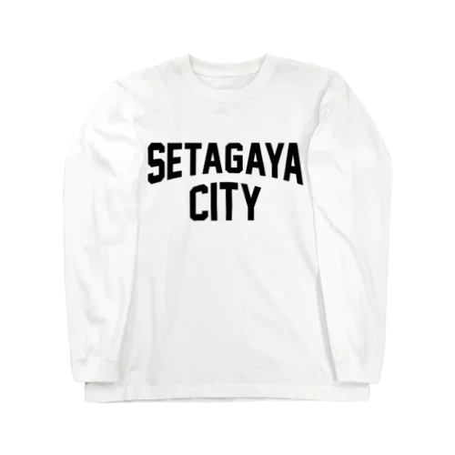 世田谷区 SETAGAYA CITY ロゴブラック Long Sleeve T-Shirt