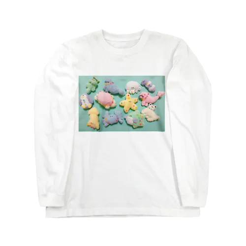 キラキラふわふわの海の赤ちゃんたち Long Sleeve T-Shirt