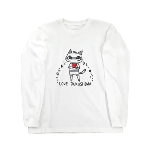 にゃんだべえ_LOVE FUKUSHIMA ロングスリーブTシャツ