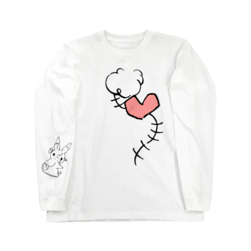 ▽ 袖に うさぎつれてく？ Long Sleeve T-Shirt