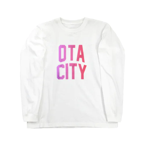 太田市 OTA CITY ロゴピンク Long Sleeve T-Shirt