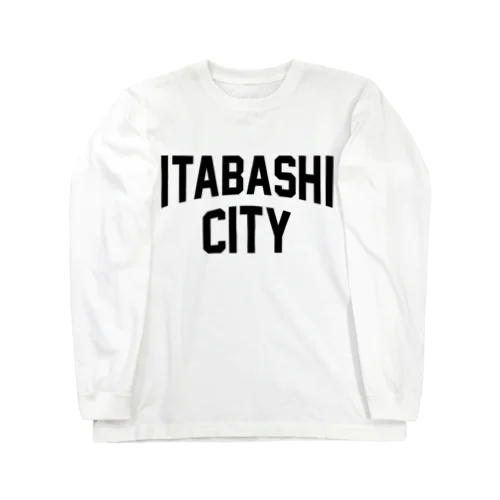 板橋区 ITABASHI CITY ロゴブラック ロングスリーブTシャツ