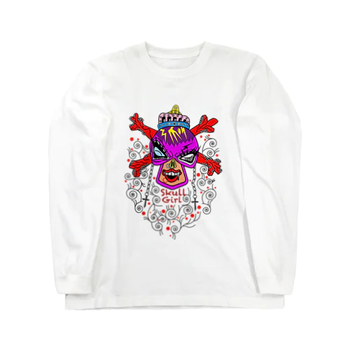 skull girl Long Sleeve T-Shirt