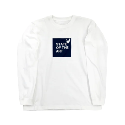 State-of-the-art/ネイビー×ホワイト ロングスリーブTシャツ