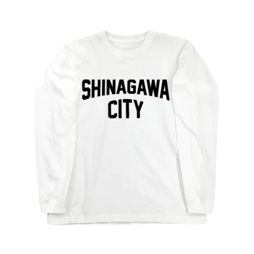 品川区 SHINAGAWA CITY ロゴブラック ロングスリーブTシャツ