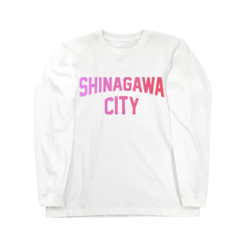 品川区 SHINAGAWA CITY ロゴピンク Long Sleeve T-Shirt