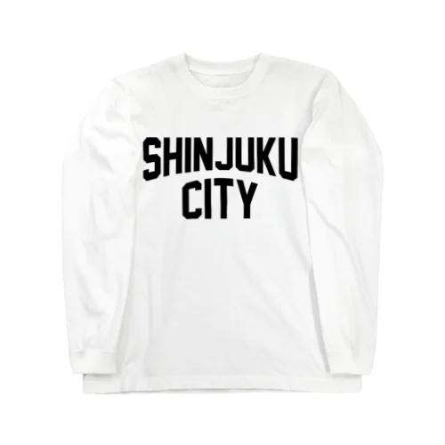 新宿区 SHINJUKU CITY ロゴブラック ロングスリーブTシャツ