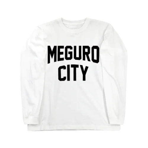 目黒区 MEGURO CITY ロゴブラック ロングスリーブTシャツ