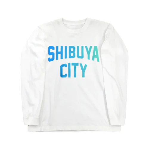 渋谷区 SHIBUYA WARD ロゴブルー Long Sleeve T-Shirt