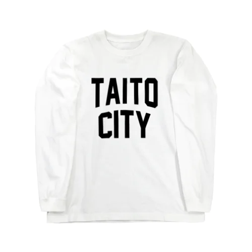 台東区 TAITO WARD ロゴブラック Long Sleeve T-Shirt