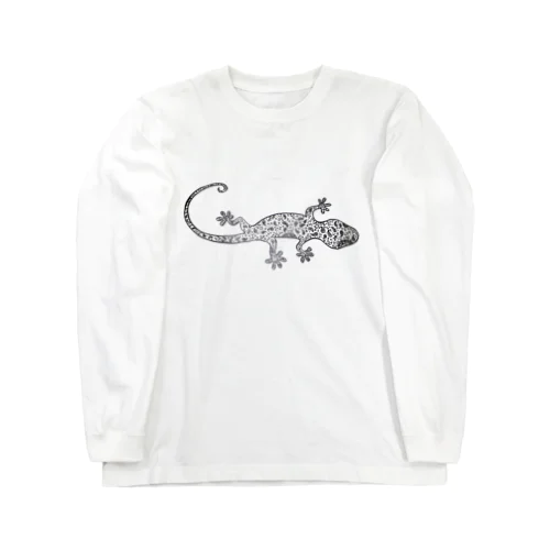 ペイズリー柄とかげくん Long Sleeve T-Shirt