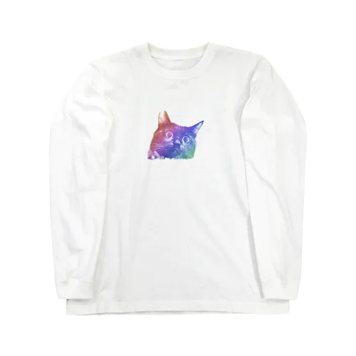 レインボー猫 Long Sleeve T-Shirt