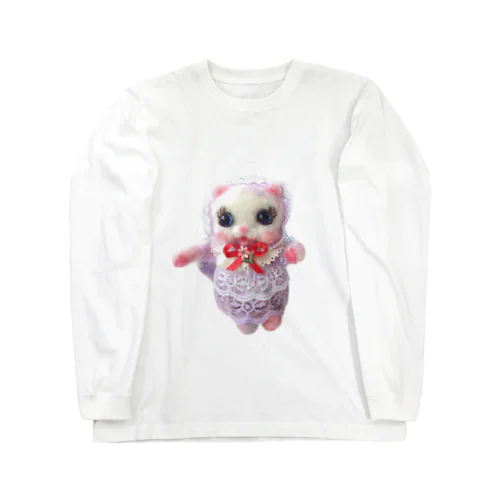 🍓妖精猫ベリーの愛と幸せの魔法🍓💕 ロングスリーブTシャツ