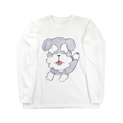 まゆげ犬のシュナウザー Long Sleeve T-Shirt