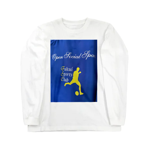 黄色のサッカー Long Sleeve T-Shirt