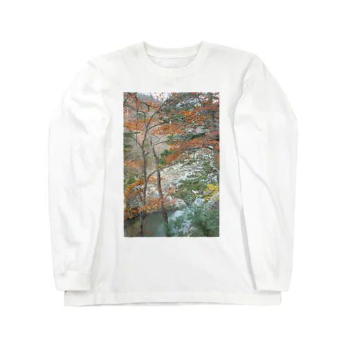 秋の渓谷 롱 슬리브 티셔츠