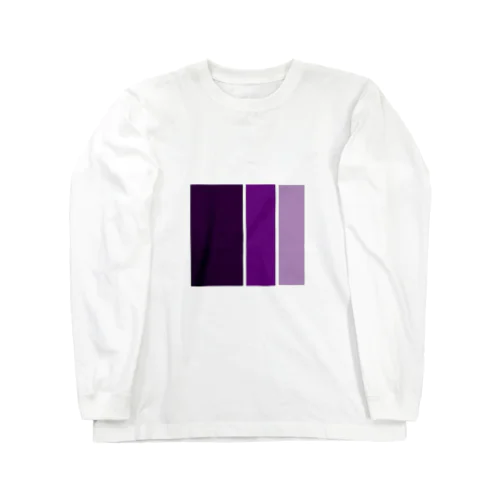 Purple bar ロングスリーブTシャツ