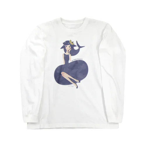 おサメ姫。 喰われ系祈り女子〜プリンセスのスマイル Long Sleeve T-Shirt