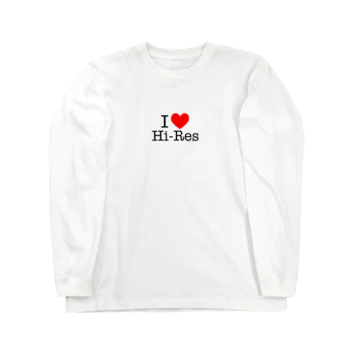 I ♡ Hi-Res （アイ・ラヴ・ハイレゾ） Long Sleeve T-Shirt