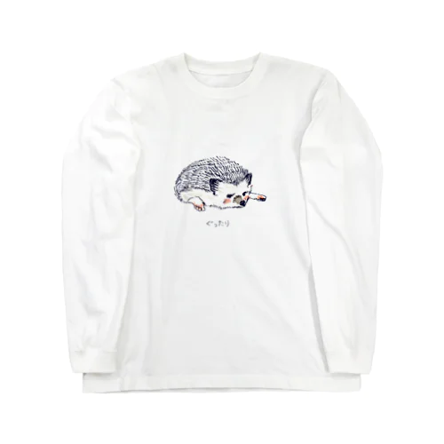 オリジナル　ハリネズミのソフィー、ぐったりする。 Long Sleeve T-Shirt