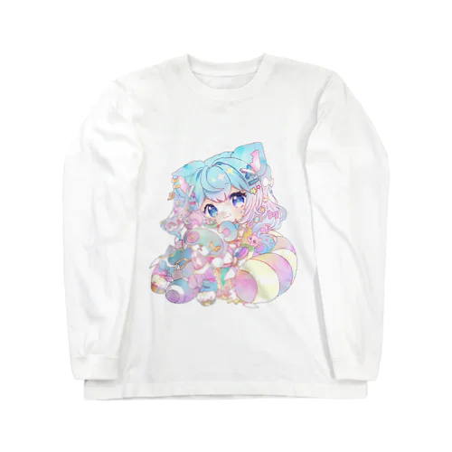 わたぬきデフォルメイラストグッズ Long Sleeve T-Shirt