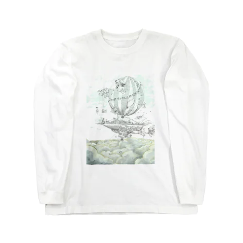 大空を旅する気球村 Long Sleeve T-Shirt