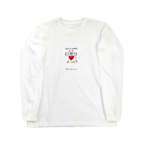 Art is symbol of love ロングスリーブTシャツ