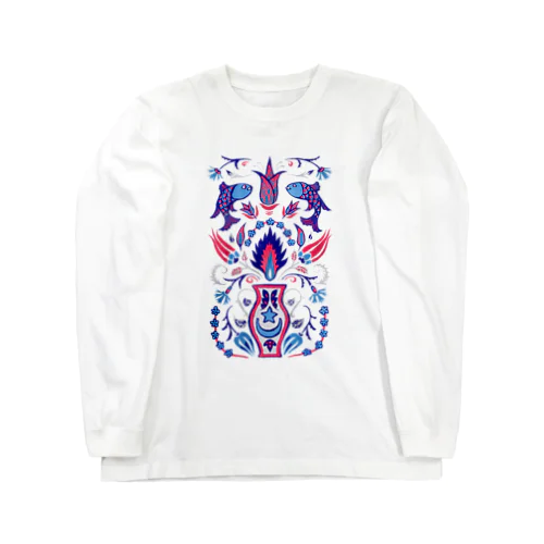 🇹🇷トルコのイズニックタイル【ラピスラズリ】 Long Sleeve T-Shirt