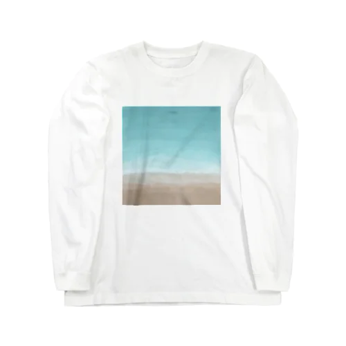 正直言って海な柄 Long Sleeve T-Shirt