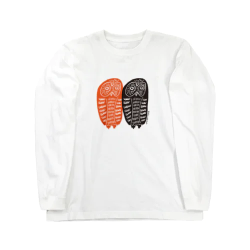 ぴったんこフクロウ Long Sleeve T-Shirt