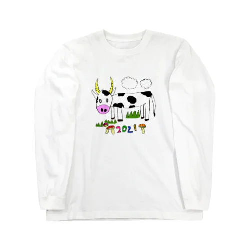 ウシのウッシー君 Long Sleeve T-Shirt