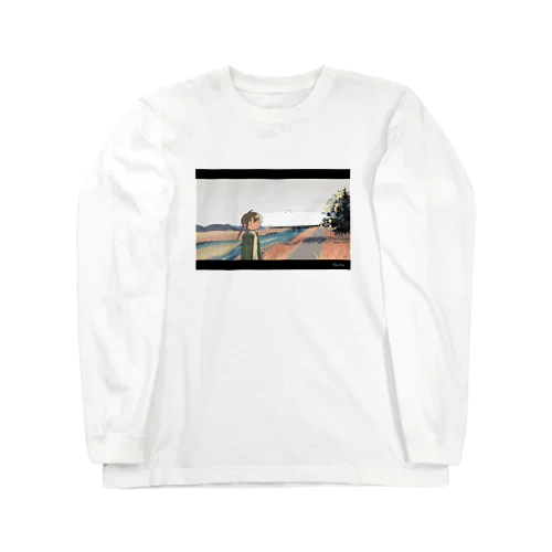 冬の河川敷 Long Sleeve T-Shirt