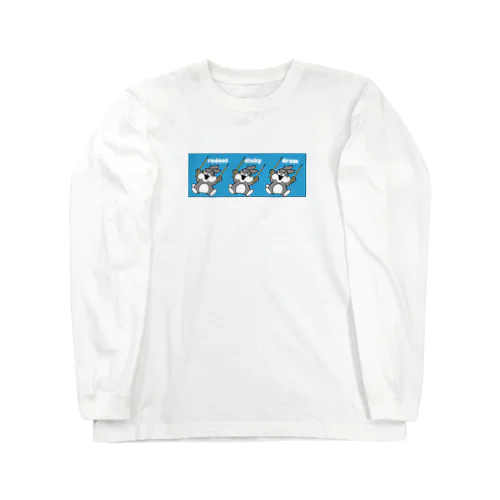 rodent dinky drum ドラムステックで遊びたいウサギ Long Sleeve T-Shirt