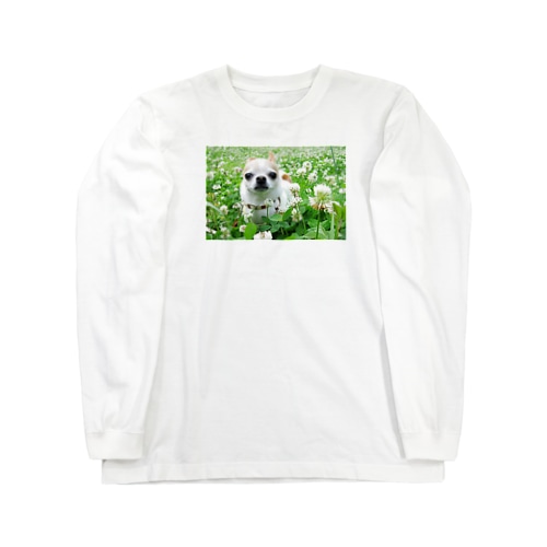 カラフルチワワ（クローバー） Long Sleeve T-Shirt