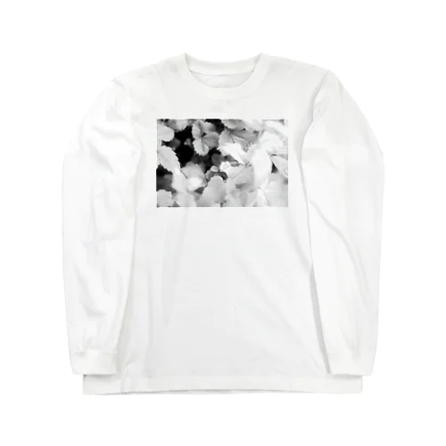 モノクロフラワー（野いちご） Long Sleeve T-Shirt