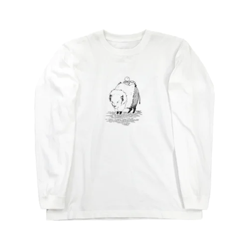 モフモフ牛とひよさん Long Sleeve T-Shirt