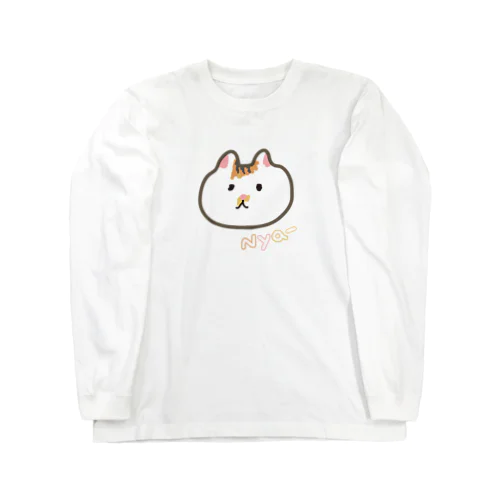 ニャーゼロイチ　ねこ　 ロングスリーブTシャツ