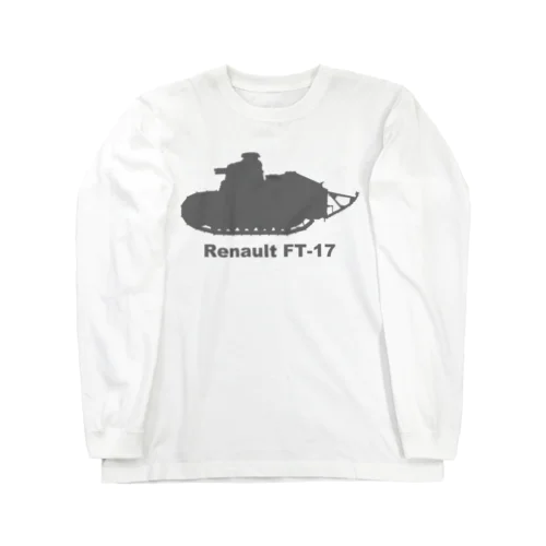 戦車　ルノーFT-17（黒） ロングスリーブTシャツ