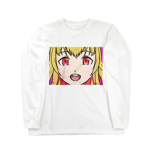 かわいい女の子 ロングスリーブTシャツ