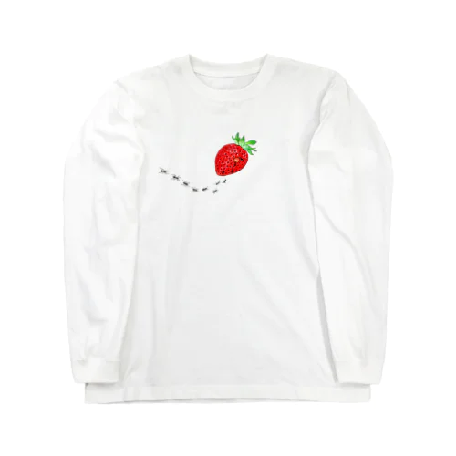 蟻と苺 ロングスリーブTシャツ