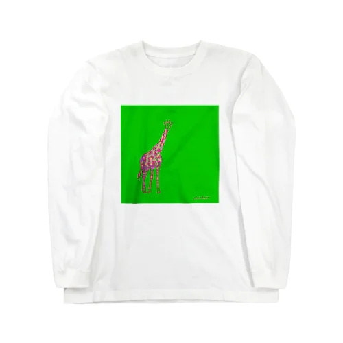 animal-blooming キリン Long Sleeve T-Shirt