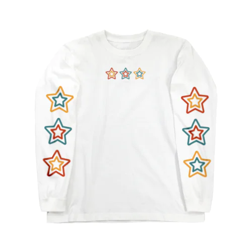 3sTar☆Coon-Tricolor  ロングスリーブTシャツ