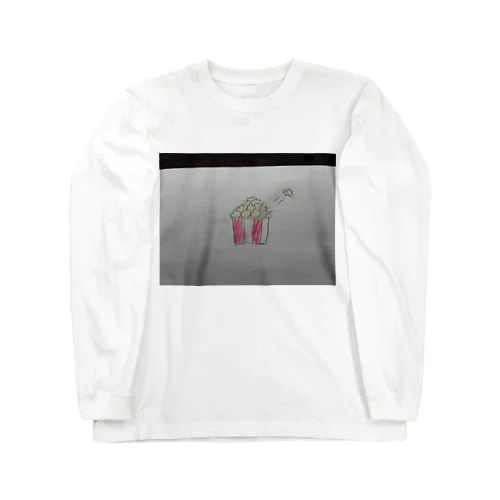 ポップコーンが はね ちゃった Long Sleeve T-Shirt