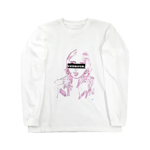 Evisbitch.  ビッチだと思われる人 Long Sleeve T-Shirt