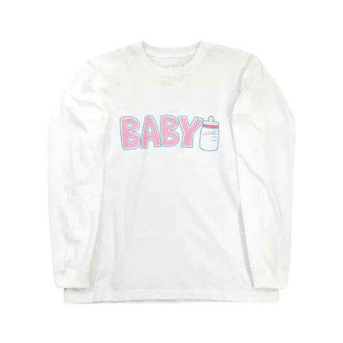 BABY　ピンク ロングスリーブTシャツ