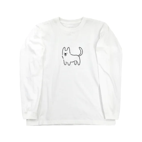 コーギー真っ白しっぽ Long Sleeve T-Shirt