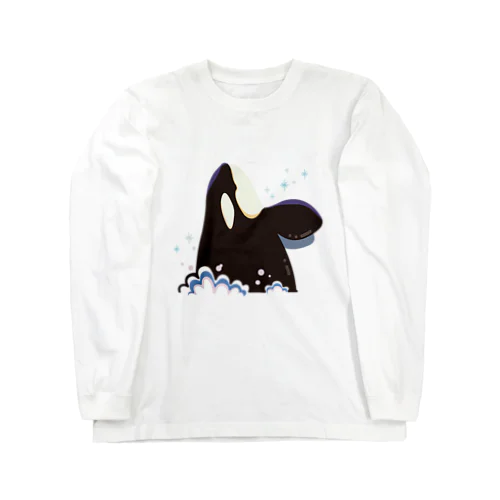 こんにちはシャチ Long Sleeve T-Shirt